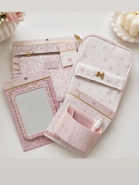 LoveShackFancy Tech Organizer, Accessory Case, Dry Erase Board/Pink Caddy